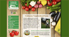 Desktop Screenshot of colchesterneighborhoodfarm.com